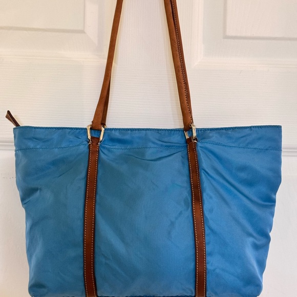 Prada Blue Nylon Tote Bag - Picture 4 of 15